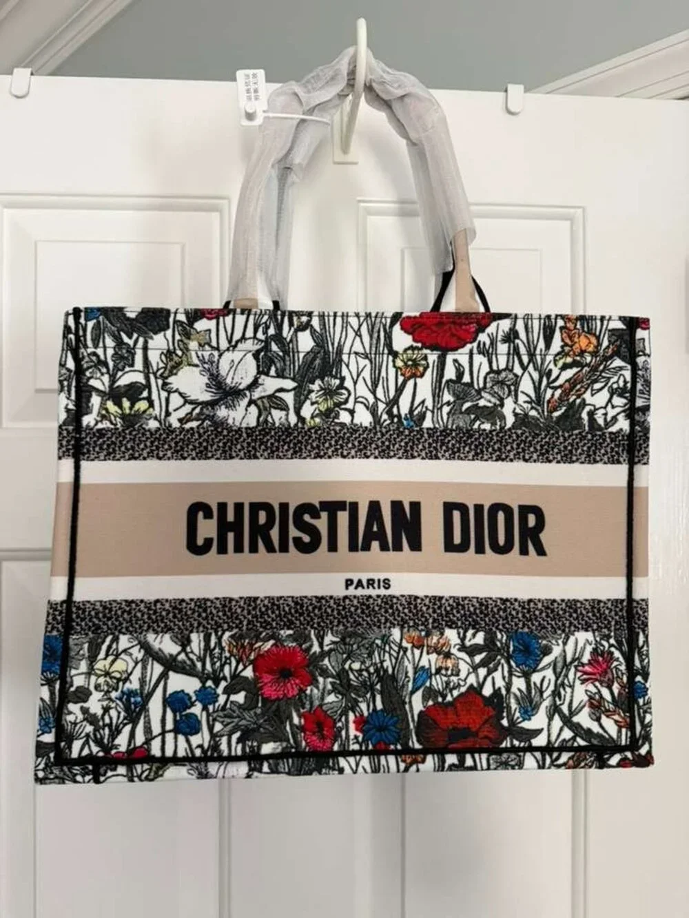 Large Floral Canvas Tote Bag – New with Tags